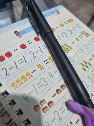 KIT DE CALIGRAFÍA MÁGICA REUTILIZABLE – APRENDE ESCRIBIR RÁPIDO Y BONITO ✍️