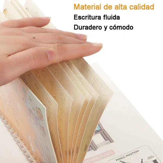 KIT DE CALIGRAFÍA MÁGICA REUTILIZABLE – APRENDE ESCRIBIR RÁPIDO Y BONITO ✍️