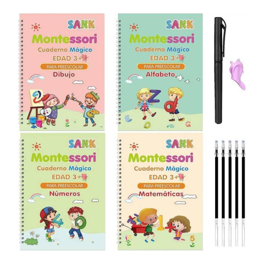 KIT DE CALIGRAFÍA MÁGICA REUTILIZABLE – APRENDE ESCRIBIR RÁPIDO Y BONITO ✍️